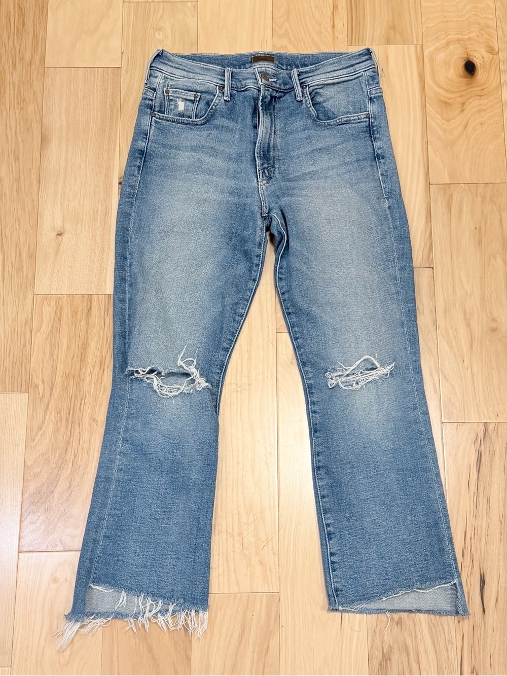 Mother Women’s Insider Crop Step Fray Denim Jeans